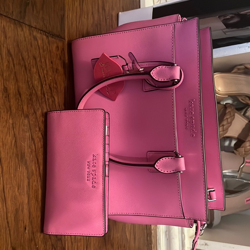 Kate Spade Pink Matching bag and wallet